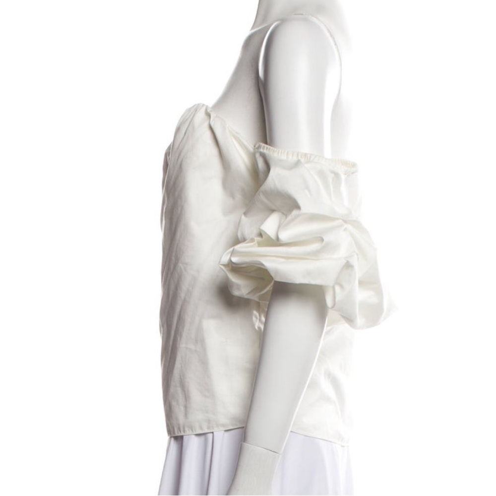 Johanna Ortiz Tulum Off Shoulder Blouse Top White XS - Picture 2 of 11